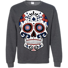 Load image into Gallery viewer, Chicago Cubs Sugar Skull Sweatshirt