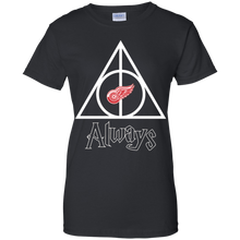 Load image into Gallery viewer, Deathly Hallows For Detroit Red Wings And Harry Potter Fans T-Shirt For Women