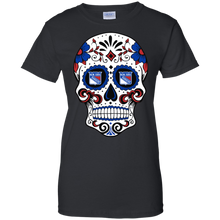 Load image into Gallery viewer, New York Rangers Sugar Skull T-Shirt For Women