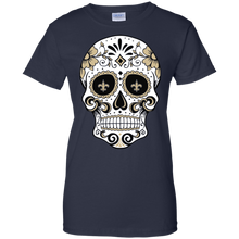 Load image into Gallery viewer, New Orleans Saints Sugar Skull T-Shirt For Women