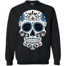 Load image into Gallery viewer, Carolina Panthers Sugar Skull Sweatshirt
