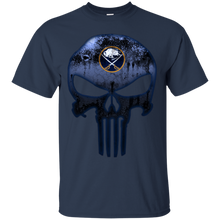 Load image into Gallery viewer, Buffalo Sabres Hockey The Punisher Skull T - Shirt For Men