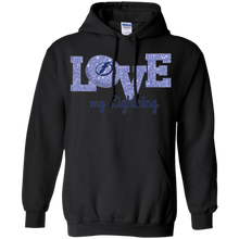 Load image into Gallery viewer, Glitter Love For Tampa Bay Lightning Fans Hoodie Shirt