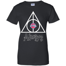 Load image into Gallery viewer, Deathly Hallows For Detroit Pistons And Harry Potter Fans T-Shirt For Women