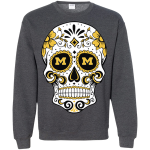 Michigan Wolverines Sugar Skull Sweatshirt