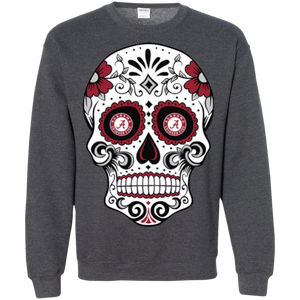 Alabama Crimson Sugar Skull Sweatshirt