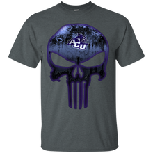 Load image into Gallery viewer, Abilene Christian Wildcats Football The Punisher Skull T - Shirt For Men