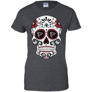 Atlanta Falcons Sugar Skull T-Shirt For Women