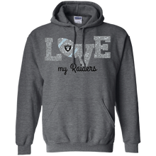 Load image into Gallery viewer, Glitter Love For Oakland Raiders Fans Hoodie Shirt