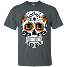 Load image into Gallery viewer, Miami Hurricanes Sugar Skull T - Shirt For Men