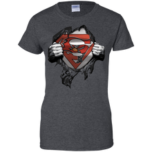 Load image into Gallery viewer, Shirt For Tampa Bay Buccaneers And Superman Fans T-Shirt For Women