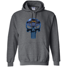 Load image into Gallery viewer, Los Angeles Chargers Football The Punisher Skull Hoodie Shirt