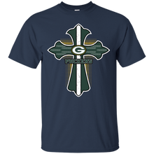 Load image into Gallery viewer, Cross Shirt For Jesus And Green Bay Packers Fans T - Shirt For Men