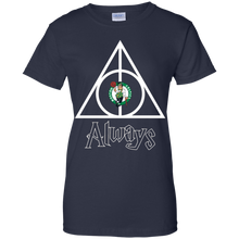 Load image into Gallery viewer, Deathly Hallows For Boston Celtics And Harry Potter Fans T-Shirt For Women
