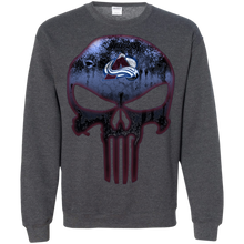 Load image into Gallery viewer, Colorado Avalanche Hockey The Punisher Skull Sweatshirt