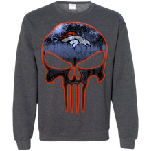 Load image into Gallery viewer, Denver Broncos Football The Punisher Skull Sweatshirt