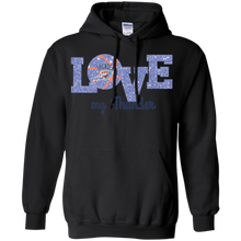 Load image into Gallery viewer, Glitter Love For Oklahoma City Thunder Fans Hoodie Shirt