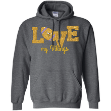 Load image into Gallery viewer, Glitter Love For Minnesota Vikings Fans Hoodie Shirt