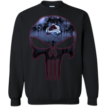 Load image into Gallery viewer, Colorado Avalanche Hockey The Punisher Skull Sweatshirt