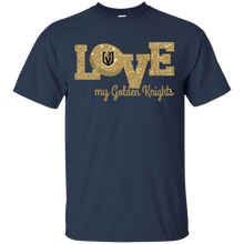 Load image into Gallery viewer, Glitter Love For Vegas Golden Knights Fans T - Shirt For Men