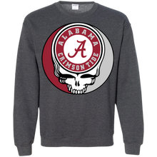 Load image into Gallery viewer, Alabama Crimson Footballl Grateful Dead Steal Your Face Sweatshirt