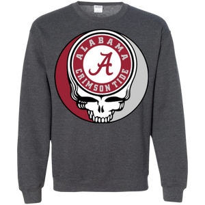 Alabama Crimson Footballl Grateful Dead Steal Your Face Sweatshirt