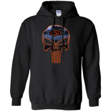 Load image into Gallery viewer, Oklahoma State Cowboys Football The Punisher Skull Hoodie Shirt