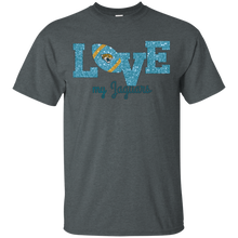 Load image into Gallery viewer, Glitter Love For Jacksonville Jaguars Fans T - Shirt For Men