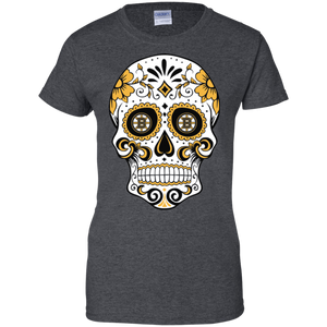 Boston Bruins Sugar Skull T-Shirt For Women