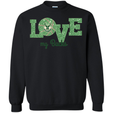 Load image into Gallery viewer, Glitter Love For Milwaukee Bucks Fans Sweatshirt