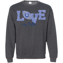 Load image into Gallery viewer, Glitter Love For Indianapolis Colts Fans Sweatshirt