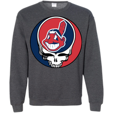 Load image into Gallery viewer, Cleveland Indians Baseball Grateful Dead Steal Your Face Sweatshirt