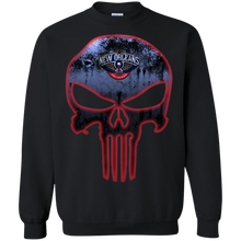 Load image into Gallery viewer, New Orleans Pelicans Basketball The Punisher Skull Sweatshirt