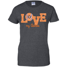 Load image into Gallery viewer, Glitter Love For Houston Astros Fans T-Shirt For Women