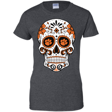 Load image into Gallery viewer, Clemson Tiger_paw Sugar Skull T-Shirt For Women