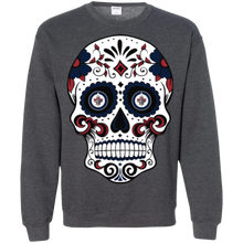 Load image into Gallery viewer, Winnipeg Jets Sugar Skull Sweatshirt