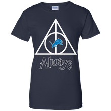 Load image into Gallery viewer, Deathly Hallows For Detroit Lions And Harry Potter Fans T-Shirt For Women