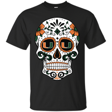 Load image into Gallery viewer, Miami Hurricanes Sugar Skull T - Shirt For Men