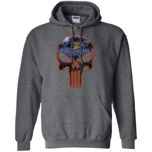 Anaheim Ducks Hockey The Punisher Skull Hoodie Shirt