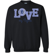 Load image into Gallery viewer, Glitter Love For Detroit Tigers Fans Sweatshirt