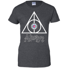 Load image into Gallery viewer, Deathly Hallows For La Clippers And Harry Potter Fans T-Shirt For Women