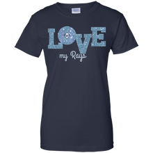 Load image into Gallery viewer, Glitter Love For Tampa Bay Rays Fans T-Shirt For Women