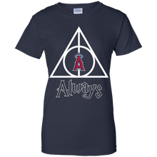 Load image into Gallery viewer, Deathly Hallows For Los Angeles Angels And Harry Potter Fans T-Shirt For Women