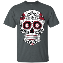 Load image into Gallery viewer, Alabama Crimson Sugar Skull T - Shirt For Men