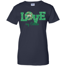 Load image into Gallery viewer, Glitter Love For Boston Celtics Fans T-Shirt For Women