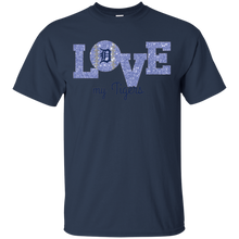 Load image into Gallery viewer, Glitter Love For Detroit Tigers Fans T - Shirt For Men