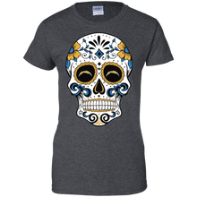 Load image into Gallery viewer, Los Angeles Chargers Sugar Skull T-Shirt For Women