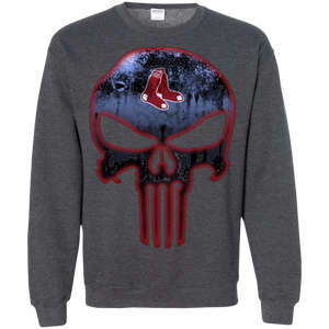 Boston Red Sox Baseball The Punisher Skull Sweatshirt