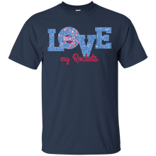 Load image into Gallery viewer, Glitter Love For Houston Rockets Fans T - Shirt For Men