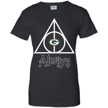 Load image into Gallery viewer, Deathly Hallows For Green Bay Packers And Harry Potter Fans T-Shirt For Women